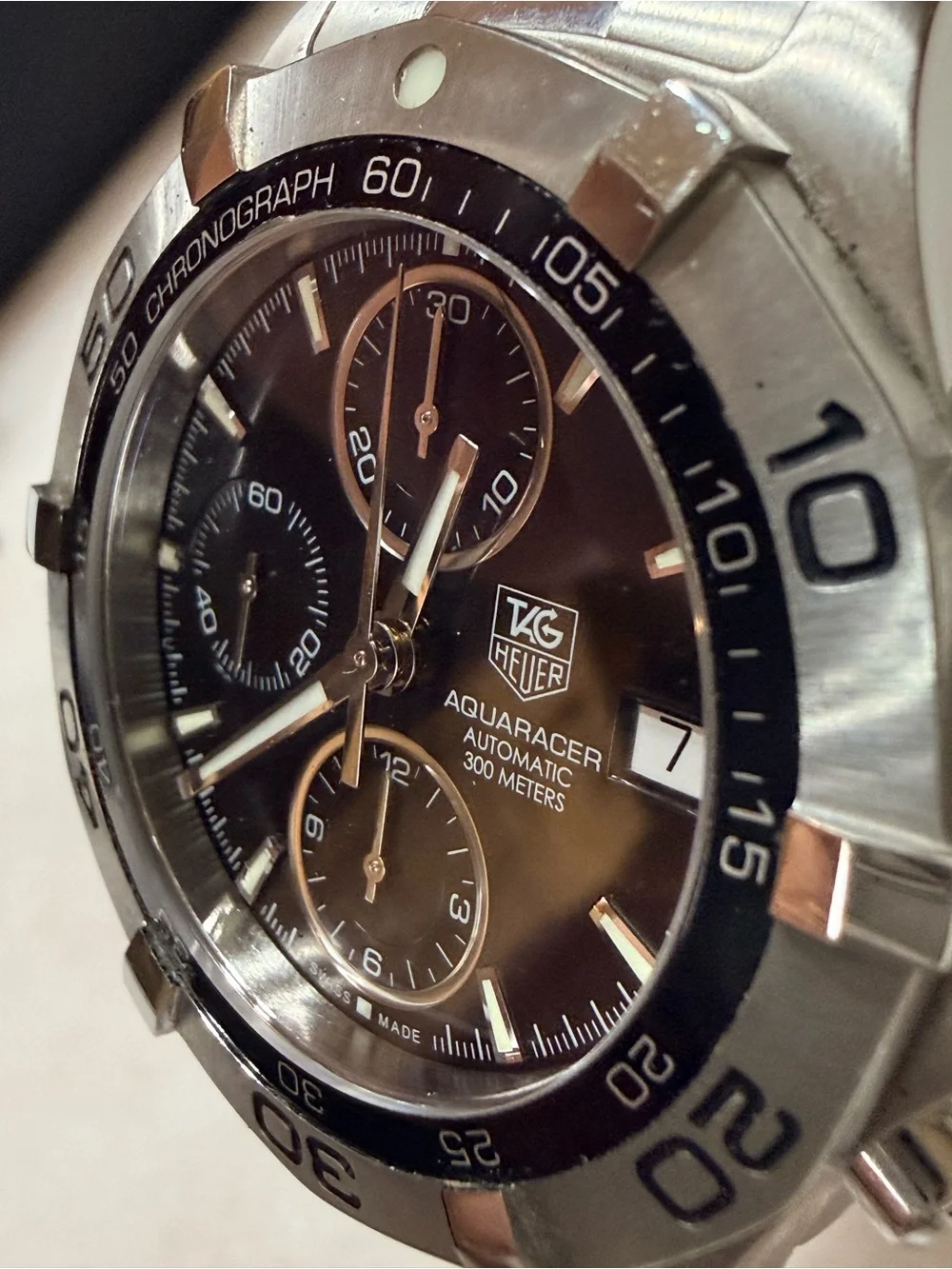 Tag Heuer Aquaracer CAF2110 Calibre 16 Chronograph Box & Booklets Unpolished